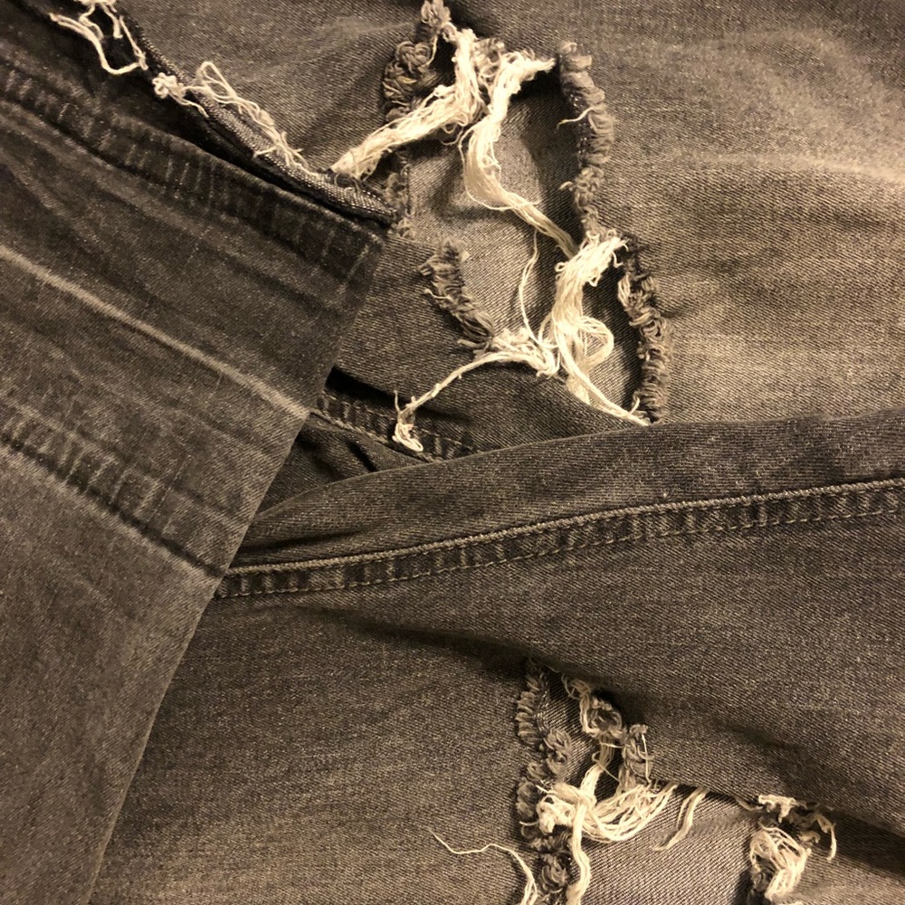 Distressed jeans